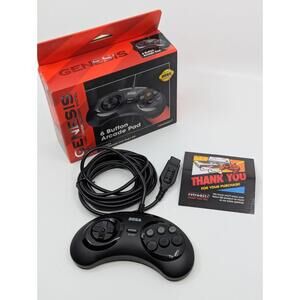 Retro-bit Official Sega Genesis Controller 6-Button Arcade Pad for Sega Genesis